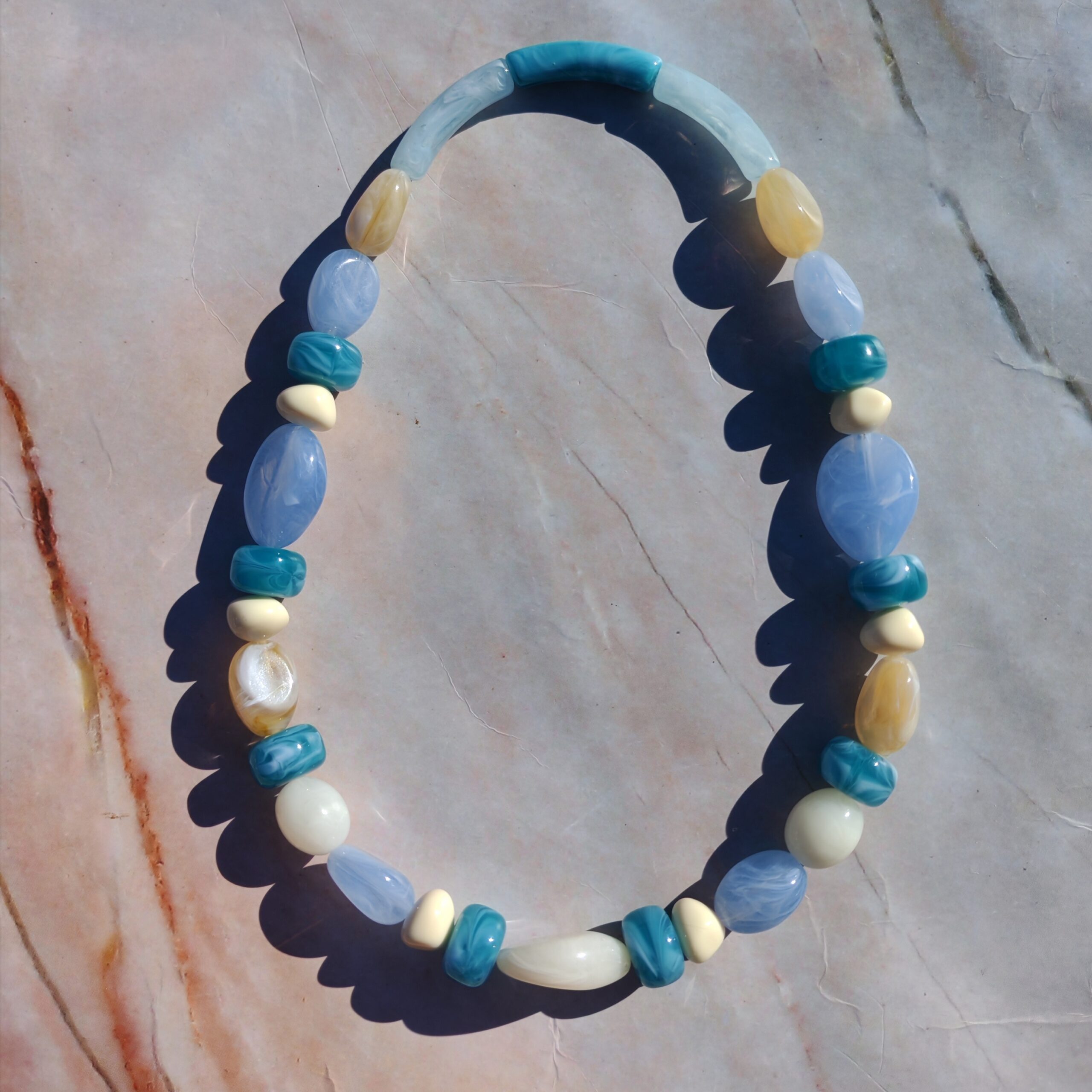 collier Anthéia bleu azur