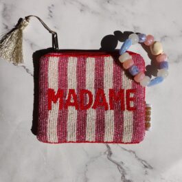 pochette perlée à la main madame